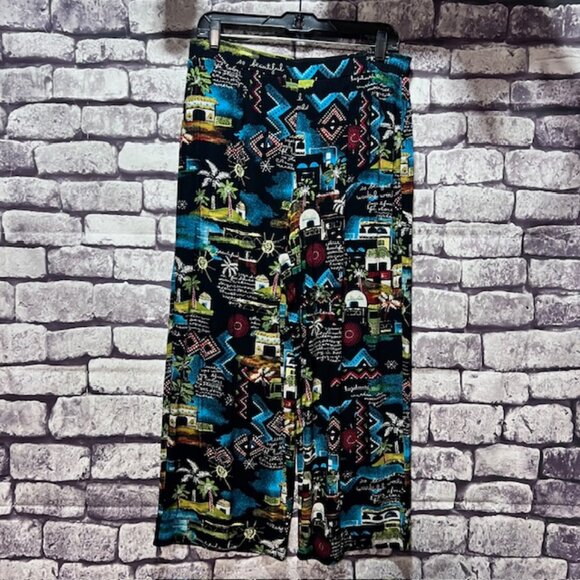 Chico's Travelers Multicolored Crop Pants Size XL - Picture 1 of 8